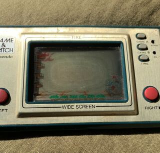 Vintage Nintendo Game & Watch Fire Console