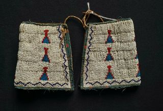 Native American Beaded Cuffs,  19th Century,  Sioux,