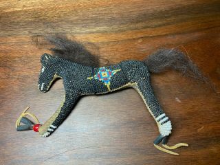 Late 19th Century Native American Bead Work,  Horse.  5 X 4 In