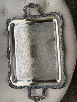 Wm Rogers Silver Plated Serving Tray/platter (numbered 290)