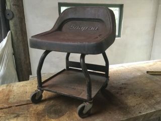 Vintage Snap On Workshop,  Garage Stool.  Wheels Creeper.  Roller Seat.  Tool Tray
