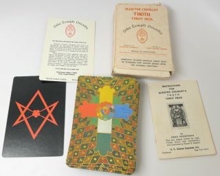 Vintage 1978 Crowley Thoth Tarot Deck Large Belgium Cards W/usa Box Booklet