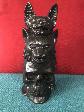 Munktiki Black Friday Bad Luck Tiki Mug 99/100 Ltd Edition Skull Cat Bat Totem
