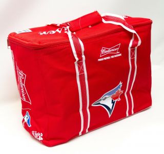 Bud Light Cooler Beer Soda Blue Jay 24 Cans Insulated Bag Red