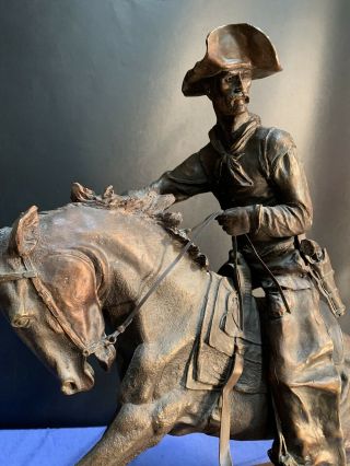 Frederic Remington Bronze The Cowboy 1907 23” High X 29” Length