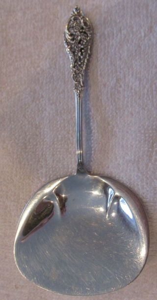 Florentine Lace Reed And & Barton Sterling Silver Bon Bon Server Candy Nut Spoon