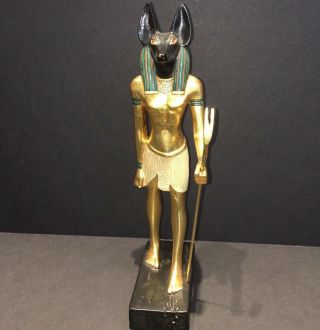 Statue of Egyptian God Anubis Yinepu by Artisans Guild International 2