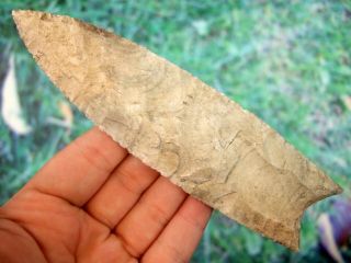 Fine 5 5/8 Inch Missouri Clovis Point With G10 Arrowheads Artifacts