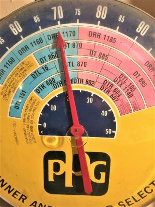 Vintage PPG 18” Auto Paint Shop Thermometer. 2