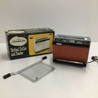 Vintage Sunbeam Vertical Griller & Toaster Orange 404