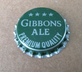 Gibbons Ale Beer Cap Pl Crown Wilkes Barre Pennsylvania Pa Keystone