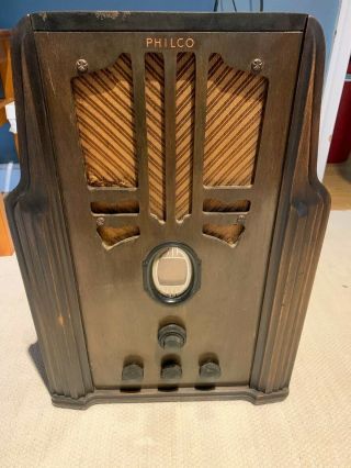 Vintage 1936 Philco 620 Table Radio (light And Speaker,  Radio Doesn 