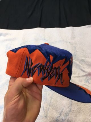 Ny Knicks Drew Pearson Graffiti Snapback Hat Vintage Shockwave Ewing Cap 90s 2