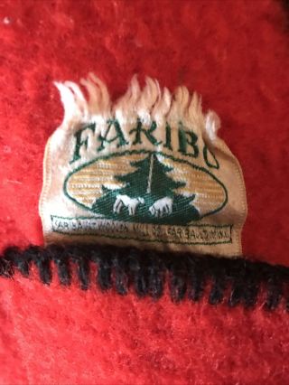 Vintage Trapper Fairbo USA wool blanket Heavy Hudson Bay Style 80x64 2