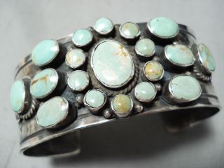 Very Rare Vintage Navajo Royston Turquoise Sterling Silver Bracelet