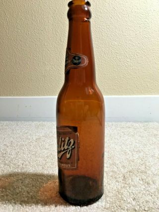 VINTAGE 1950 ' s 1953 Schlitz Beer Bottle - Date Stamped - 2