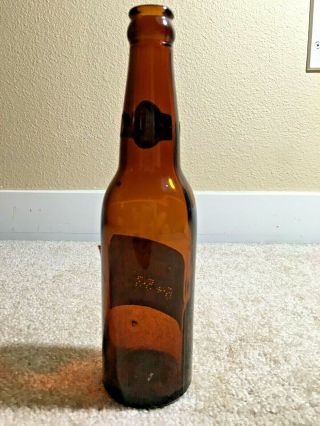 VINTAGE 1950 ' s 1953 Schlitz Beer Bottle - Date Stamped - 3