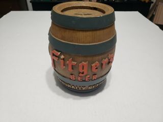 Vintage Fitger’s Beer Ceramic Keg - Fitger’s Beer Advertising - Fitger’s Beer Bank