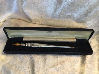 Boxed Vintage Hallmarked London 1997 Silver Dip Pen By Ari D Norman.