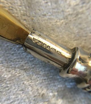 Boxed Vintage Hallmarked London 1997 Silver Dip Pen By Ari D Norman. 2