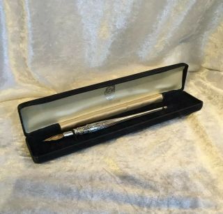 Boxed Vintage Hallmarked London 1997 Silver Dip Pen By Ari D Norman. 3
