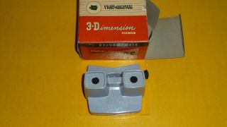 Rare Grey Gray Model E Viewmaster Stereoscopic Stereo Viewer.  Belgium No damage 4