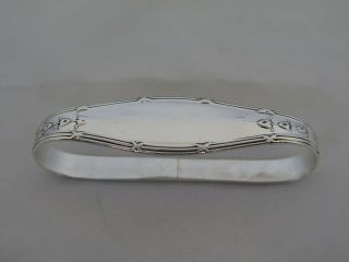Vintage Unger Bros Sterling Silver Large Oval Napkin Ring Tw - 47