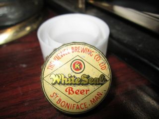 White Seal Beer - Canadian Cork Beer Bottle Cap - Canada Crown 