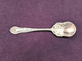 Ehh Smith National Silver Co Holly Silverplate Sugar Spoon 6 1/8 " Mono " D ".