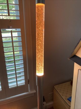Rare Vintage Stardust Glitter Lava Motion Floor Lamp 56 Inches