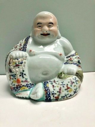 Vintage Chinese Porcelain Laughing Buddha