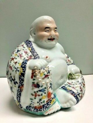 Vintage Chinese Porcelain Laughing Buddha 2