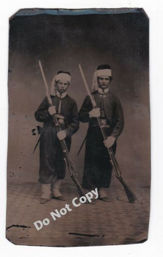 U.  S.  Civil War Zouave Buddies And 35,  Additional Civilian Images And Album