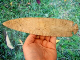 Fine 7 1/4 inch Missouri Dovetail Point with G10 Arrowheads Artifacts 3