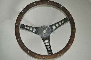 Grant Superior The 500 13.  5 " Steering Wheel Wood Muscle Car Mustang Vtg 60s Rare