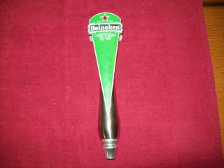Vintage Heineken Red Star Logo Pub Style Aluminum Beer Tap Handle 11.  5” Tall