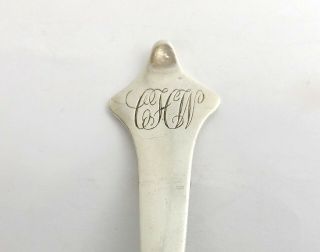 Dog Nose Spoon Solid Sterling Silver Arts & Crafts Barker Bros Chester 1912 3