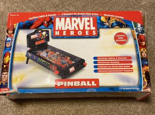 Vintage 2006 Marvel Heroes Electronic Tabletop Pinball Game Funrise Spider - Man