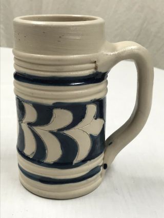 Colonial Williamsburg Salt Glaze Stoneware Colbalt Mug Beer Stein