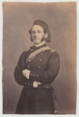 General Abram Duryee Zouaves 1860s American Union Civil War Cdv Photo