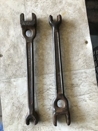 Vintage M.  Klein & Sons Cat.  3146 4 Way Telephone Linemans Wrench Usa Made 2x Wow