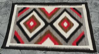 Vintage Native American Indian Navajo Rug Blanket Weaving Textile 50 " X 31 "