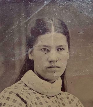 Tintype of Native American Indian lady 2