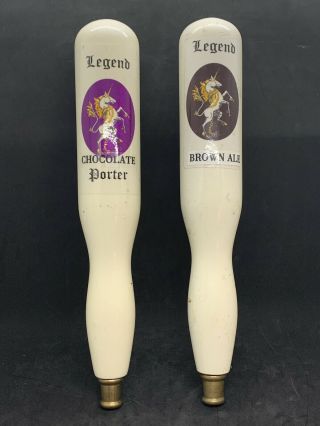 Two Legend Brewing Co.  Beer Tap Handles,  Brown Ale And Chocolate Porter