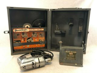 Vintage Black And Decker U - 4 Home - Utility 1/4 " Electric Drill Kit
