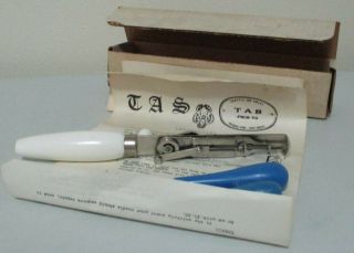 Vintage DANELLA Denmark ROTARY RUG HOOKING TOOL w/Mimeograph Instructions 2