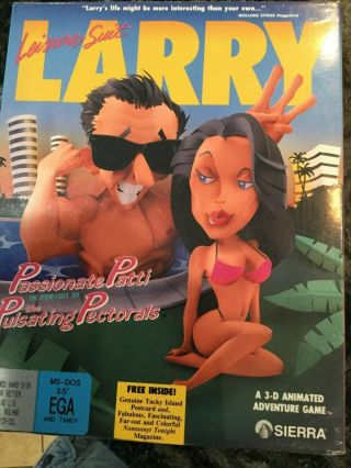 Leisure Suit Larry Iii (1989) Ibm Pc Sierra Vintage Computer Game