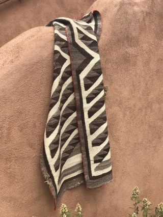 Vintage Old Navajo Rug Saddle Blanket Soft Wool