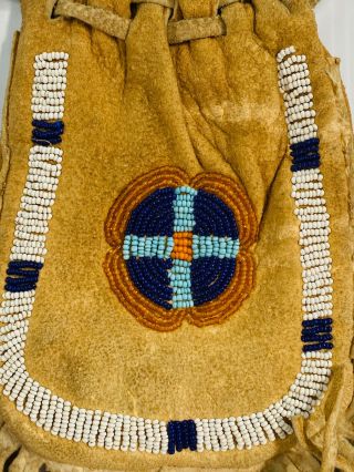 San Carlos Apache Indian Beaded Pouch 3