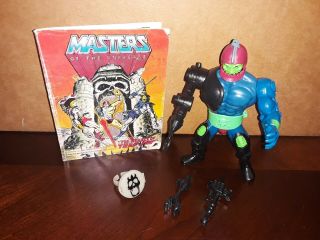 He - Man Motu Vintage Trap Jaw Complete With Ring & Mini Comic